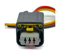 TE 3 Pin FCI Auto Cigüeñal Sensor Enchufe Arnés de cableado Conector electrónico a Prueba de Agua 1801179-1 1801179 Compatible con Citroen Peugeot (Color : Gray, Size : 1 Pc with 15cm Wire)