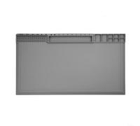 TE-612 Alfombrilla de soldadura de silicona resistente al calor, 38 x 21 cm, almohadilla de trabajo de reparación antideslizante para electrónica, bricolaje, teléfono, reloj y mantenimiento de