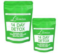 Té Adelgazante Desintoxicante De 14 Días, Control Del Peso De La Cintura, Mezcla De Hierbas Naturales Después De Las Comidas For La Rutina Diaria De Las Mujeres(2pcs)