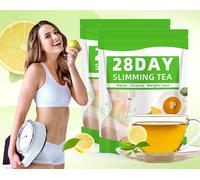 Té Adelgazante Desintoxicante De 28 Días, Control De Peso En La Cintura, Mezcla De Té De Hierbas Naturales For Mujeres, Rutina Diaria(2pcs)