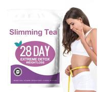 Té Adelgazante Desintoxicante De 28 Días For Mujeres: Soporte Natural For La Cintura Y El Metabolismo, Mezcla For Personas Que Hacen Dieta, 28 Bolsas(2pcs Teatox tea)