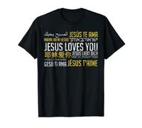 Te ama en muchos idiomas Evangelismo cristiano Camiseta