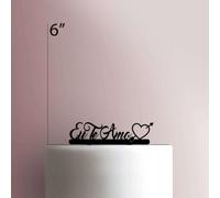 Te Amo I Love You 2 - Decoración acrílica para tartas, 20,3 cm de ancho, color rosa