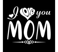 te amo mamá día de la madre Calcomanías de pared 42x47.8cm Pintura mural artística Blanco