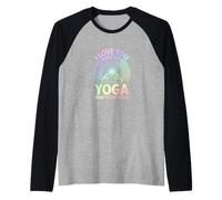 Te Amo más Que el Yoga - Amante del Yoga Camiseta Manga Raglan
