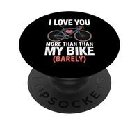 Te Amo más Que mi Bicicleta (Apenas) - Cyclist Valentine PopSockets PopGrip Adhesivo