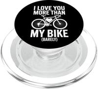 Te Amo más Que mi Bicicleta (Apenas) - Cyclist Valentine PopSockets PopGrip para MagSafe