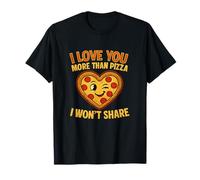 Te Amo más Que Pizza No Share Novela para Parejas Camiseta