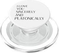 Te Amo sinceramente y platónicamente Lindo Orgullo Asexual PopSockets PopGrip para MagSafe