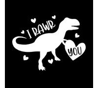 Te amo, te ... Calcomanías de pared 60.8x80.3cm No se cae Blanco