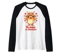 Te Amo Un Montón Coquí Rana Puertorriqueña Lindo Boricua Amor Camiseta Manga Raglan
