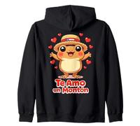 Te Amo Un Montón Coquí Rana Puertorriqueña Lindo Boricua Amor Sudadera con Capucha