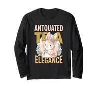 Té Antquated Elegance Bunny Party Time Vintage Lover Vibes Manga Larga