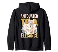 Té Antquated Elegance Bunny Party Time Vintage Lover Vibes Sudadera con Capucha