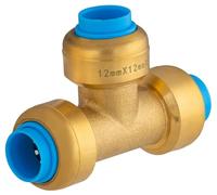 Te Automática Universal Ø12 | Conexión Rápida y Segura | Sistema PUSH-FIT para Agua Potable y Calefacción | Instalación Sin Herramientas | Resistente y Estanca | QUICK PLOMBERIE