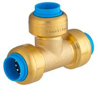 Te Automática Universal Ø14 | Conexión Rápida y Segura | Sistema PUSH-FIT para Agua Potable y Calefacción | Instalación Sin Herramientas | Resistente y Estanca | QUICK PLOMBERIE