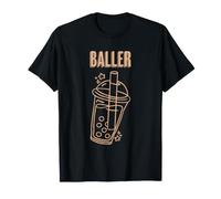 Té Baller Boba Tea, Divertido té de Burbujas con Leche con Perlas Que Hace estallar Camiseta