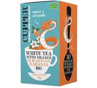 Té Blanco con Naranja Bio | Infusión Orgánica Suave y Refrescante | Bajo en Cafeína | Antioxidante Natural | 20 Bolsitas