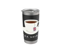 Té Británico Inglaterra Union Jack Bandera UK Londres Vaso térmico de acero inoxidable de doble pared