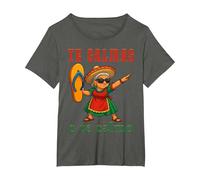 Te Calmas o Te Calmo Divertido Mexicano Mamá Madres Camiseta, Mujer Tallas Grandes, Asfalto, 4XL Grande