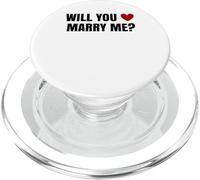 ¿Te casarás conmigo Propuesta romántica Compromiso PopSockets PopGrip para MagSafe