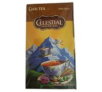 Té celestial | Té de condimentos celestes | 20 bolsas de té celestial con especias y vainilla | Celestial condimentos chai té | 2.15 onza de peso total | 40 gramos en total