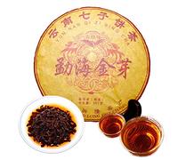 Té chino Pu'er 357g （0.787LB tea Té maduro Puer Té negro Bohai Golden Bud Árboles viejos Pu erh Cuidado de la salud Pu er té