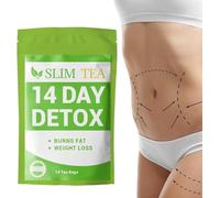 Té de 14 días para pérdida de peso, té delgado de dieta natural para apoyo a la dieta, promueve la digestión, reduce la grasa, desintoxicación suave y limpieza para perder peso fb3