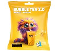 Té de Burbuja de Mango - BUBBLE TEA 2.0 - Té de burbujas instantáneo en sachet con pajillas incluidas, preparación fácil, con leche o agua, perfecto para llevar, reciclable, sabor intenso.