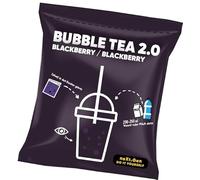 Té de Burbuja de Mora - BUBBLE TEA 2.0 - Té de burbujas instantáneo en sachet con pajillas incluidas, preparación fácil, con leche o agua, perfecto para llevar, reciclable, sabor intenso.