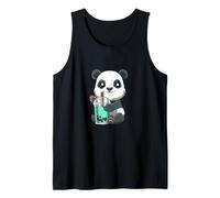 Té De Burbujas con Pandita Adorable Camiseta sin Mangas
