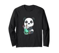 Té De Burbujas con Pandita Adorable Manga Larga