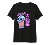 Té De Burbujas «Skeleton Head» De Estilo Anime Kawaii Camiseta Premium