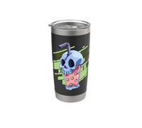 Té De Burbujas «skeleton head» De Estilo Anime Kawaii Vaso térmico de acero inoxidable de doble pared