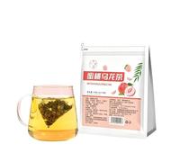 Té de frutas Oolong de melocotón y melocotón blanco 90 g (30 bolsas triangulares) Adecuado for preparar tanto en frío como en caliente. Sabroso(3pcs)