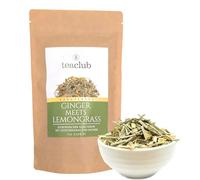 Té de hierbas ayurvédico a granel 100g, mezcla de té de raíz de regaliz con jengibre hierba limón menta, TeaClub Ginger Lemongrass Herbal Tea