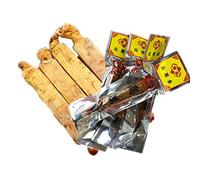 Té De Hierbas De Raíz De Ginseng Rojo Chino Ofrenda De Raíz De Renseng Seca Nuevo Tea Fragante Tee Verde De Flores Nutritivo Alimento Verde Masticable O Infundido (2pc)
