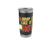 Té de hierbas para amantes del té de hierbas Drop It Like It's Hot Vaso térmico de acero inoxidable de doble pared