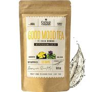 Te de Hiperico Hierba de San Juan - Good Mood Tea Anti Estres Adultos | Te Verde, Tulsi, Te Blanco, Salvia, Vainilla | Infusion Natural del Buen Humor y Bienestar Emocional - 100 g a Granel Gourmet