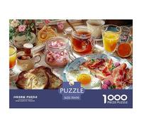 Té de la Tarde Puzzle 1000 Piezas Comida, Clásicos Rompecabezas De Bricolaje, Desafío, Adultos Y Niños A Partir De 12 Años 70x50cm/1000pcs