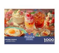 Té de la Tarde Puzzle 1000 Piezas Comida, Clásicos Rompecabezas De Bricolaje, Desafío Ideal, Colección De Arte, para Adultos Y Niños A Partir De 12 Años 38x26cm/1000pcs