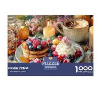 Té de la Tarde Puzzle 1000 Piezas Comida, Clásicos Rompecabezas De Bricolaje, Desafío Ideal, Colección De Arte, para Adultos Y Niños A Partir De 12 Años 38x26cm/1000pcs