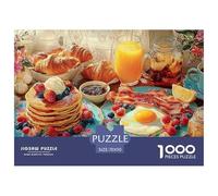 Té de la Tarde Puzzle 1000 Piezas Comida, Clásicos Rompecabezas De Bricolaje, Desafío Ideal, Colección De Arte, para Adultos Y Niños A Partir De 12 Años 70x50cm/1000pcs
