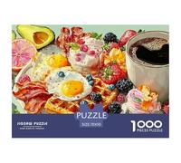 Té de la Tarde Puzzle 1000 Piezas Comida, Clásicos Rompecabezas De Bricolaje, Desafío Ideal, Puzzles Gift, para Adultos Y Niños A Partir De 12 Años 70x50cm/1000pcs