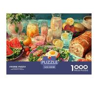 Té de la Tarde Puzzle 1000 Piezas Comida, Clásicos Rompecabezas De Bricolaje, Desafío Ideal, Puzzles Gift, para Adultos Y Niños A Partir De 12 Años 52x38cm/1000pcs