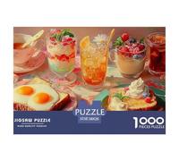 Té de la Tarde Puzzle 1000 Piezas Comida, Clásicos Rompecabezas De Bricolaje, Juego Familiar, Colección De Arte, para Adultos Y Niños A Partir De 12 Años 38x26cm/1000pcs