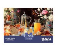 Té de la Tarde Puzzle 1000 Piezas Comida, Diversión Rompecabezas De Bricolaje, Desafío, Adultos Y Niños A Partir De 12 Años 52x38cm/1000pcs