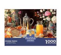 Té de la Tarde Puzzle 1000 Piezas Comida, Diversión Rompecabezas De Bricolaje, Desafío Ideal, Colección De Arte, para Adultos Y Niños A Partir De 12 Años 38x26cm/1000pcs