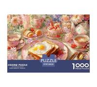 Té de la Tarde Puzzle 1000 Piezas Comida, Entretenimiento Rompecabezas De Bricolaje, Desafío, Adultos Y Niños A Partir De 12 Años 38x26cm/1000pcs