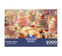 Té de la Tarde Puzzle 1000 Piezas Comida, Entretenimiento Rompecabezas De Bricolaje, Desafío Ideal, Puzzles Gift, para Adultos Y Niños A Partir De 12 Años 38x26cm/1000pcs